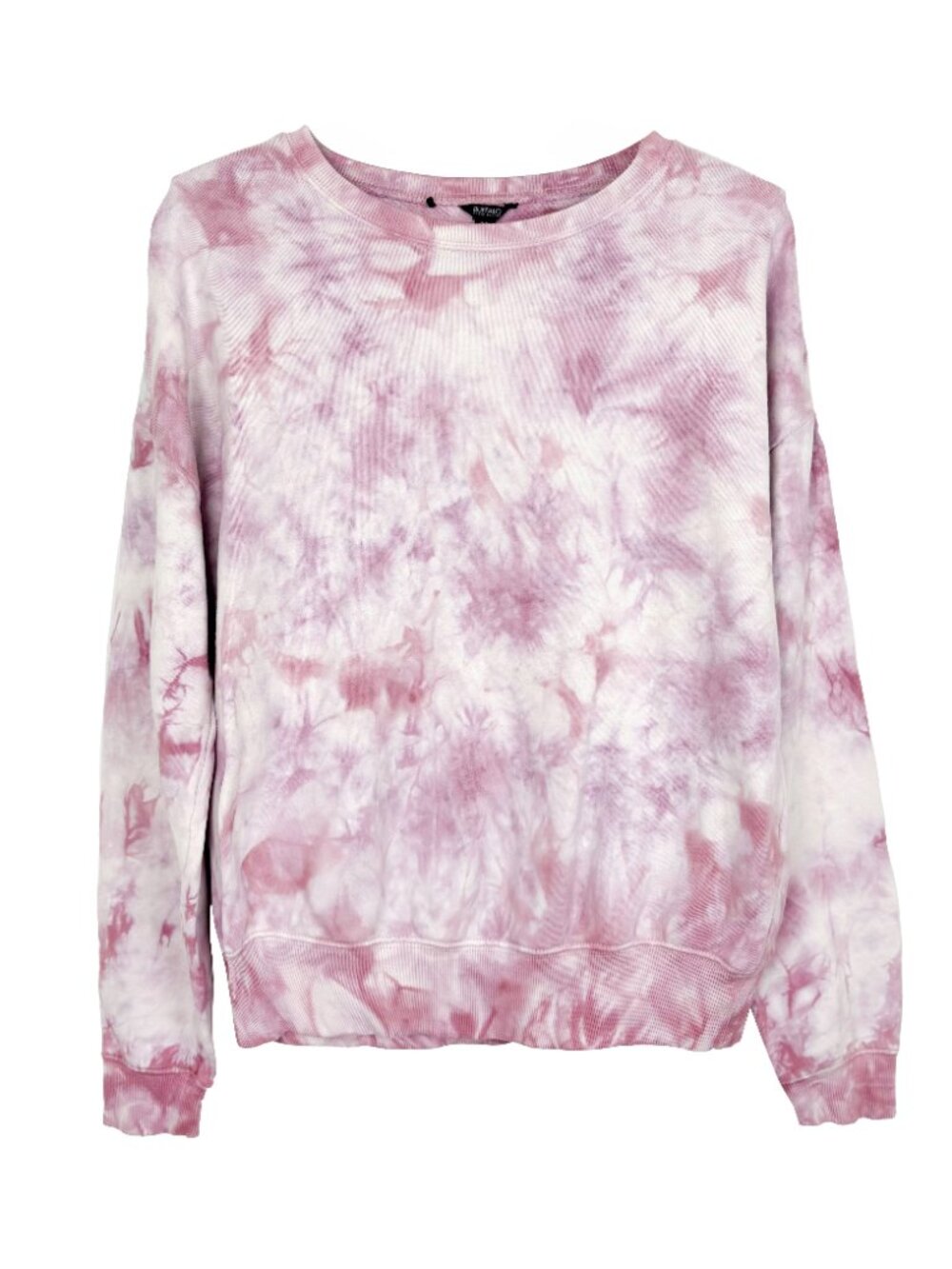 Buffalo David Bitton Pink Tie Dye Pullover Sweater Size Small Crewneck